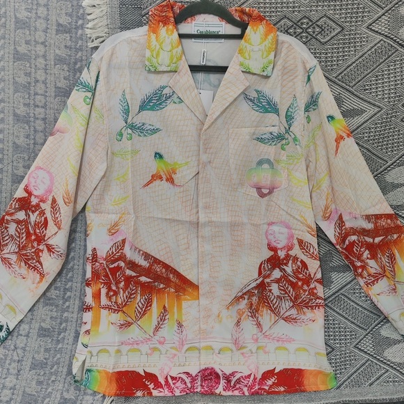 casablanca Other - Casablanca Multicolor Botanical Print Button-Down Shirt